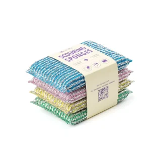 Kitchen Scrubbing Sponges Good Water Absorption Scouring Pads for Dishwashing Cleaning