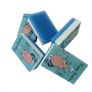 Kitchen Shaped Sponge Double Sided Sponge Wash Dishes Clean Sponge