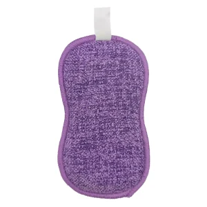 Kitchen Sustainable High Absorbent Double Sided Eight character Shape Scrub Sponge Scouring Pad for Kitchen Cleaning