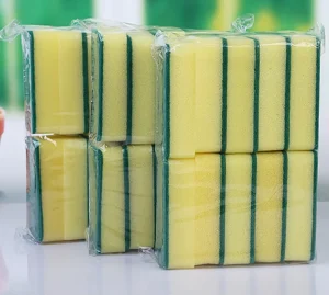 Kitchen Thick Scrubber Pad Cleaning Scouring Sponge Pads Scourer Sponges for Dishes Wash Kitchen Cleaning Products