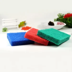 Kitchen Utensils Cleaning Cloth 0.5cm Thickness Solid Color Polyester Scouring Pad Wear-Resistant Brush Pot Dish Cloth