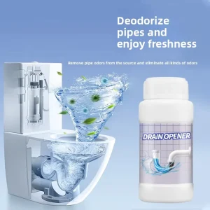 Kitchen and Bathroom Pipe & Automatic Toilet Drain Cleaner Powder Powerful Unclogging Tool with 260g Active Ingredient (50% 80%)