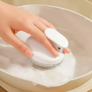 Kitchen and Bathroom Scrub Brush for Tile Pots and Cooktops Steel Wire