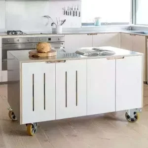Kitchenette Kitchen Cabinet with Island on Wheels of Muebles De Cocina