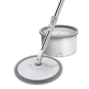 L111 360 Degree Rotating Round Mop Bucket Set Microfiber Spin Mop with Stainless Steel Handle Household Cleaner