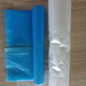 LDPE CF Rolls Square Bottom Flat Seal Drawstring T Shirt Garbage Trash Bags Bin Liner Household Outdoor Kitchen Waste
