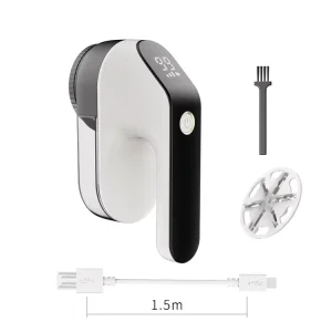 LED Display Lint Remover Electric Fabric Shaver Woolen Clothes Type C 6 Blade