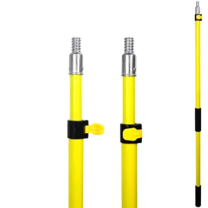 Labor saving Telescoping Fiberglass with Aluminum Tool Handle Tube with Flip Cam Lock