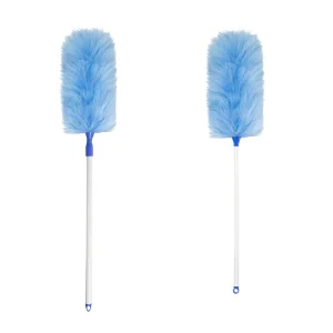 Lambswool Feather Duster with Extendable Handle Anti Static Shearling Duster Head for Cleaning Cars Ceiling Fans NO.9823