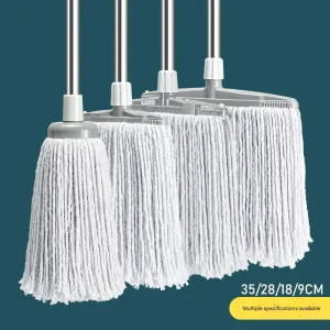 Large Absorbent Cotton Mops Household “One Swipe Clean” Mops Wringable Mops for Hotels and Factories