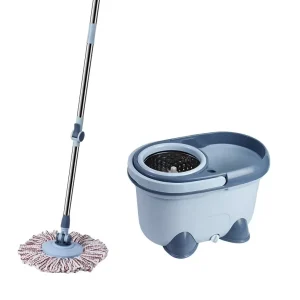 Large Area Floor Cleaning Self Twisting Hand Wash Wet Mop Large Mop with Metal Handle and Wringer Bucket to Clean the Floor