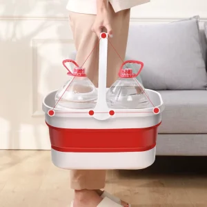 Large Capacity Can Wash Storage Everything Portable Foldable Round Bucket 10L Plastic Collapsible Folding Water Storage Bucket