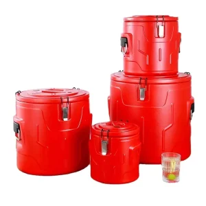 Large Capacity Double Layer Stainless Steel Eco friendly Recyclable Rice Bucket Set 4pcs Insulated Wine Beverage Carton