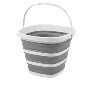 Large Capacity Foldable Portable Washing Bucket Household Car Outdoor Fishing Plastic Water Storage Tub with Handle
