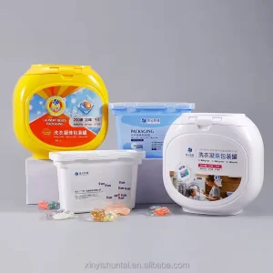 Large Capacity PET Plastic Laundry Pods Container Plastic Jars for Detergent Beads Washing Capsules Packaging Jar