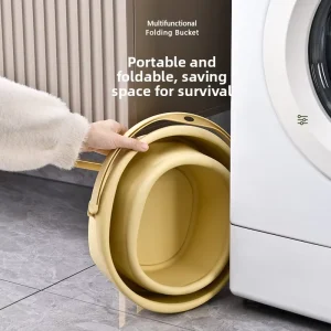 Large Capacity Retractable Folding Bucket Portable Collapsible Car Travel Fishing Household Foot Soaking Tub Plastic