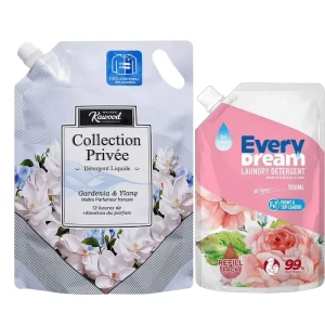 Large Capacity Stand up Pouch With Spout 500ml 1L 4L 5L Liquid Packaging Bag for Laundry Detergent Household Care Products