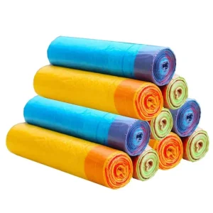 Large Disposable Drawstring Garbage Bags Thickened Portable Plastic Household Use Manufactured Premium Bag