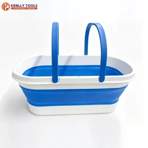 Large Foldable Retractable Folding Mop Bucket 16L 4.2 Gallon Plastic for Car Washing Cleaning Supplies Organizer Portable