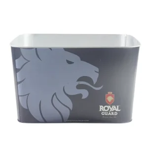Large Galvanized Iron Ice Bucket 8L Customizable Color & Photo Text Name Outdoor Party Use