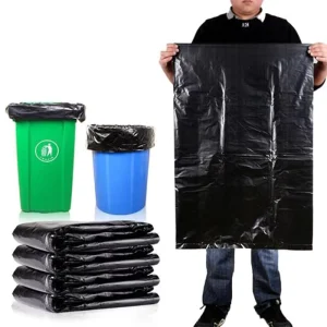 Large Heavy Duty Black Garbage Bag Plastic Trash Can Liner Professional Garbage Bag Household Kitchen Green Garbage Bag