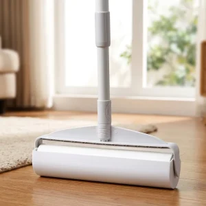 Large Manual Telescopic Lint Roller Brush Plastic Dust Mop Floor Clothes Long Rod for Hair Removal Cleaning Teasable