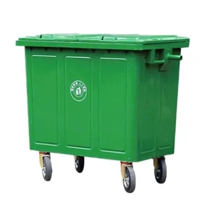 Large Outdoor Iron 1100L 660L Standing Durable Eco Friendly Customized Color Rectangular Waste Bins for Public Areas