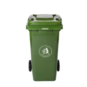 Large Outdoor Open Top Storage Bucket Recycle Trash Waste Bins Plastic 120L