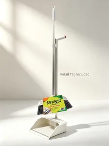 Large PP Copolymer Broom and Dustpan Set with 70cm Metal Pole and 0.22mm Wall Thickness