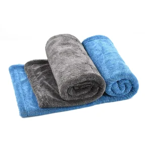 Large Single Layer Double Layer Twisted Loop Car Cleaning Cloth 1000gsm 1200gsm Soft Quick Dry Lint Free Fully Customizable