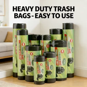 Large Size Garbage Bag Thick HDPE Industrial Disposable Household Trash Bags Cleaning Supplies