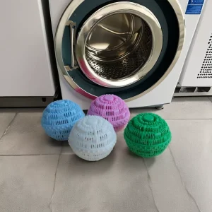 Large Size Nano Ceramic Decontamination Silicone Laundry Ball Plastic Wool Dryer Balls for Effective Cleaning and Washing