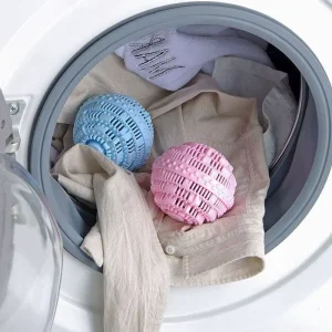 Large Size Sustainable Plastic Laundry Ball Decontamination Fragrance Retention Anti Winding Washing Machine Suck Hair Ball