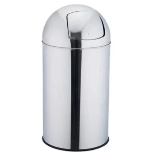 Large Stainless Steel Push Waste Bin