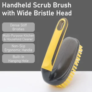 Large Surface Plastic Scrub Brush Wide Head Scrub Cleaning Brush for Floor