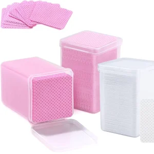 Lash Extension Glue Wipes Square Lint Free Glue Cleaning Pads Eco Friendly Paper Cotton Beauty Tool Nail Polish Remover Wipes