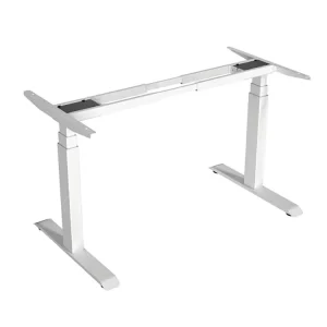 Latest 3 Stage Quiet Office Furniture Automatic Electric Height Adjustable Standing Desk Dual Motor Sit Stand Desk