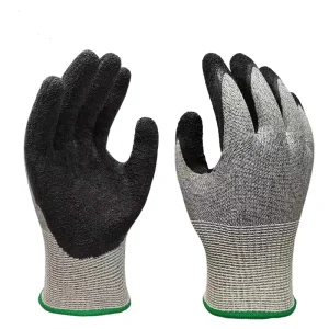 Latex Coated ANSI 5 Cut Protection Anti Slip Durable Breathable General Purpose Safety Working Gloves