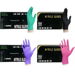 Latex Free Food Safe Barber Nail Art Cleaning Pet Hospital Beauty Salon Massage Tattoo Disposable Nitrile Glove