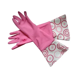 Latex Household Cleaning Gloves Rubber Material Eco Friendly Medium Thickness for Dishwashing All Waterproof Kitchen Usage