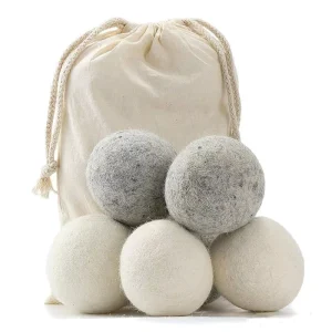 Laundry Balls Dryer XL Unscented Organic Wool Dryer Balls Solid Eco Friendly Eco Detergent for Apparel Handmade Chemical Free