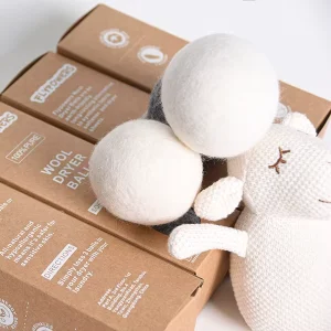 Laundry Balls Natural Reusable Organic Wool Dryer Balls for Laundry