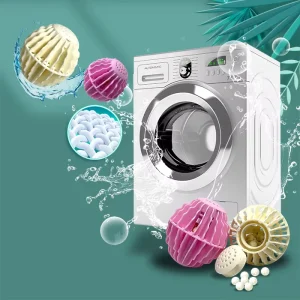 Laundry Detergent Washing Balls with 60 Washes Slow Release Detergent Pellets for Washer