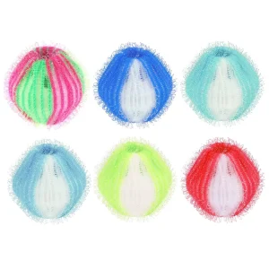 Laundry Fabric Softener & Drying Ball Eco friendly 4cm Plastic + Pure Nylon Reusable Cleaning Tool