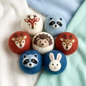 Laundry Wool Balls Nature Organic 100% New Zealand 7cm Wool Drying Balls for Laundry 6pack