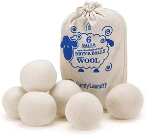 Laundry Wool Balls Nature Organic 100% New Zealand 7cm Wool Drying Balls for Laundry 6pack