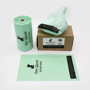 Leak Proof Dog Bags for Waste Odor Control HDPE Pet Poop Bags Bulk Pack Dispenser Refill Trash Bags for Outdoor Puppy Cleanup