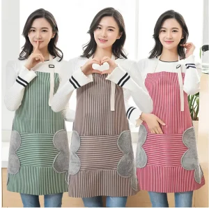 Leather Canvas Kitchen Aprons for Woman Men Chef Stylist Apron Shop Cafes Beauty Nails Studios Uniform Grill Restaurant Bar Dye