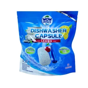 Lemon Fragrance 50 Pieces Per Bag Eco Dishwasher Detergent Pods Automatic Dishwashing Capsules