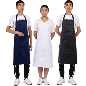 Lenched and Enlarged PVC Waterproof Sleeveless Apron Kitchen Oil Proof Adult Waist Catering Waiter Custom Logo